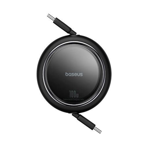 Cáp Sạc Baseus Free2Draw Mini Retractable Type-C to Type-C 100W 1m - Màu đen