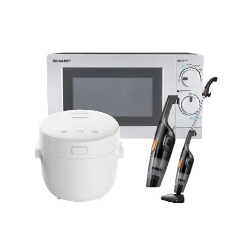 Combo Giúp Việc Nhà 17: Máy hút bụi Deerma DX115C 600W /Lò vi sóng cơ Sharp R-209VN /Lò vi sóng cơ Sharp R-209VN