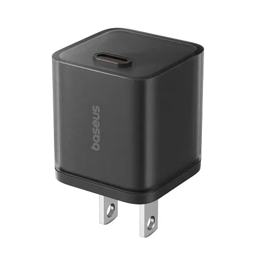 [231100706] Củ sạc nhanh Baseus GaN5S USB-C 30W US - Màu đen