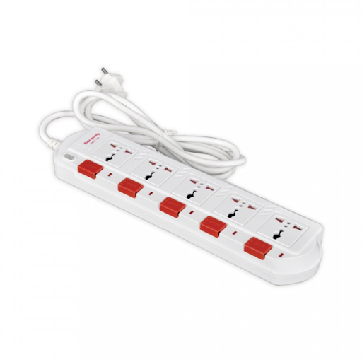 [230304378] Ổ cắm Điện Quang ESK 2W - SM750SL (5 lỗ 3 chấu - dây dài 2m)