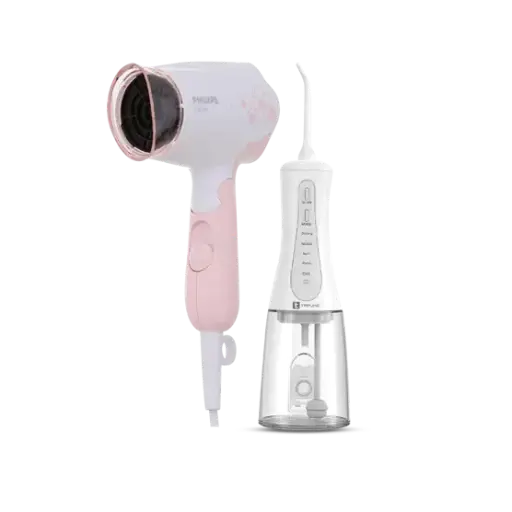 [COMBO0001] Combo Chăm sóc cá nhân: Tăm nước thông minh TAPUHO TWT2025/Máy sấy tóc Philips HP8108/00 