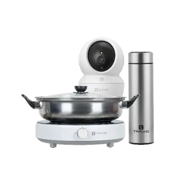 [COMBO0004] Combo Công nghệ tiện dụng: Camera quan sát Ezviz CS-H6C (3MP -W1)/Bình giữ nhiệt cao cấp TAPUHO TVF93/Bếp từ đơn TIC39
