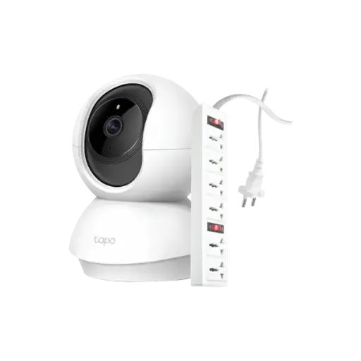 [COMBO0010] Combo An Toàn Gia Đình 10:Thiết bị quan sát/ Camera TP-Link Tapo C200 (Quay/quét - FHD 1080p) /Ổ cắm Điện Quang ĐQ 003A-04 (6 lỗ 3 chấu - dây dài 5m) 