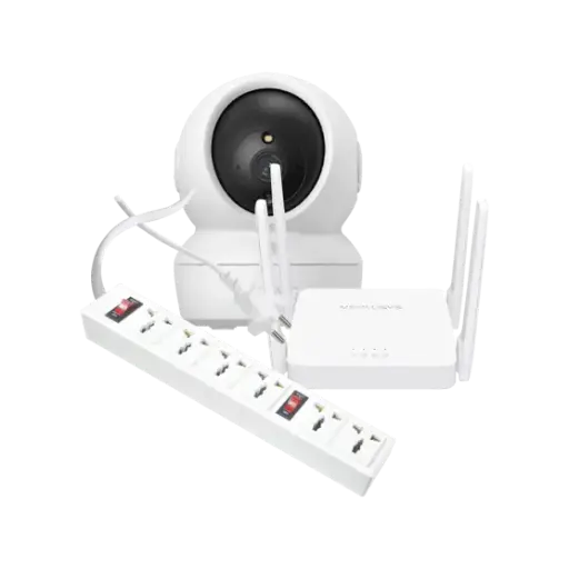 [COMBO0013] Combo Công nghệ tiện dụng 13:Camera quan sát Ezviz CS-H6C (3MP -W1)/Thiết bị mạng/ Router Mercusys AC10/Ổ cắm Điện QuanG