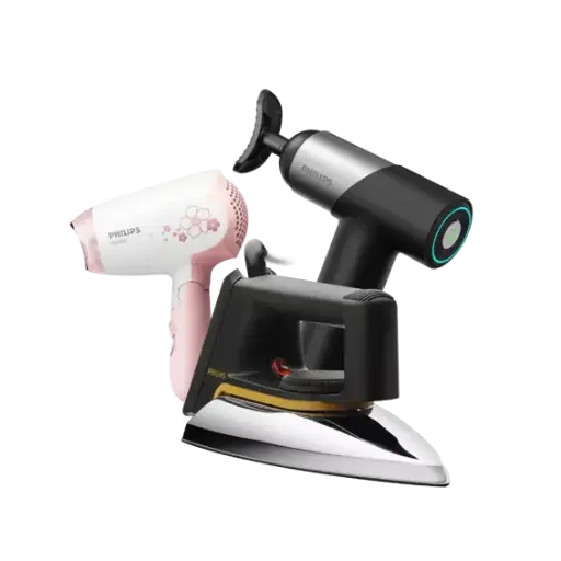 [COMBO0014] Combo Chăm Sóc Sức Khỏe 14: Súng massage fascial gun Philips PPM7323/Máy sấy tóc Philips/Bàn ủi khô Philips 